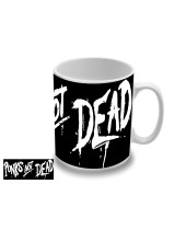 Punks not Dead - White Logo hrnček