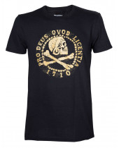 Uncharted 4 Skull Logo Gold (T-Shirt)