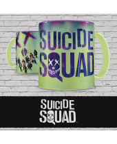 Suicide Squad hrnček Characters and Logo