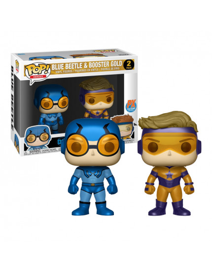 Pop! Heroes - DC Super Heroes - Blue Beetle and Booster Gold Metallic - 2-Pack LC Exclusive obrázok 1