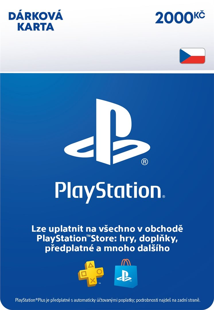 PlayStation Store predplatená karta 2000 Kč
