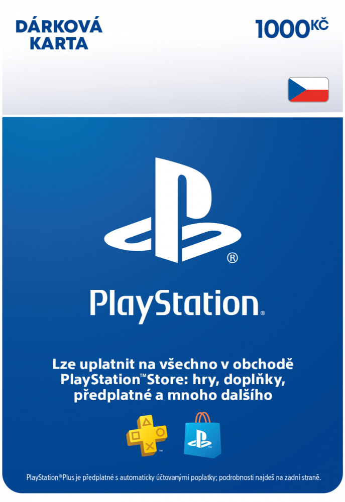 PlayStation Network Card (PSN Karta) 1000 Kč (krabicová verzia)