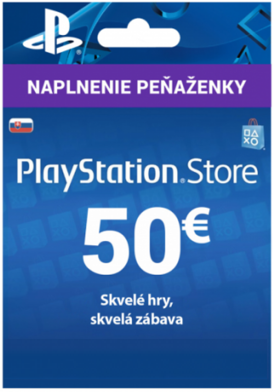 PlayStation Network Karta 50€ pre Slovenský PSN účet (krabicová verzia)