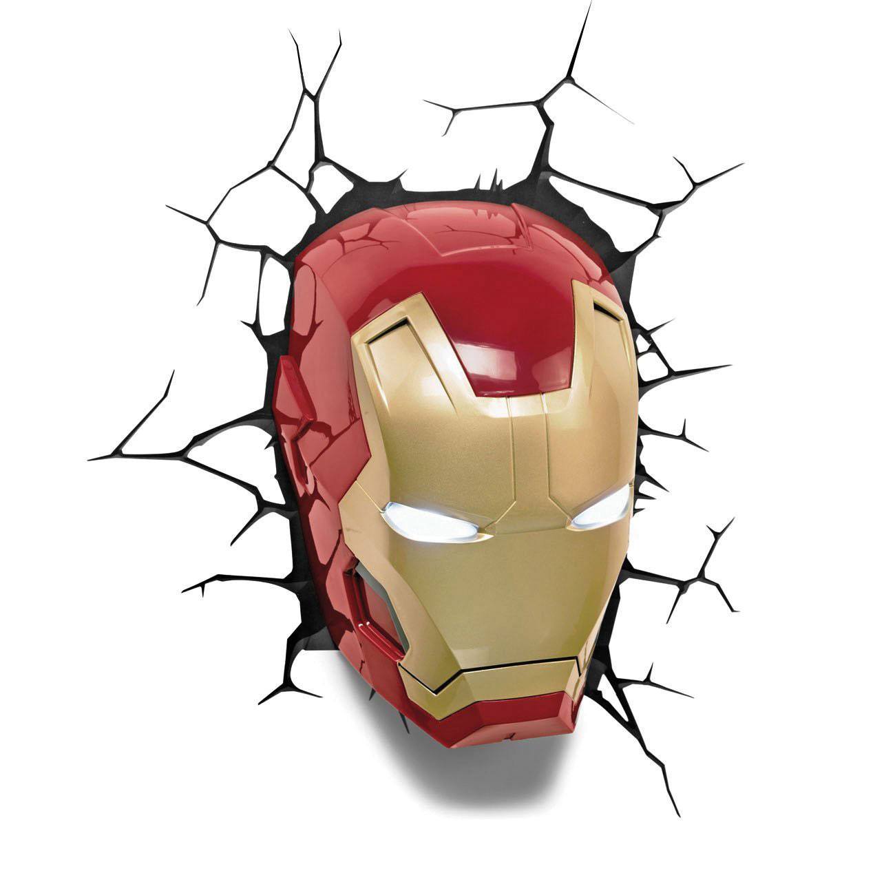 Marvel 3D LED lampa Iron Man