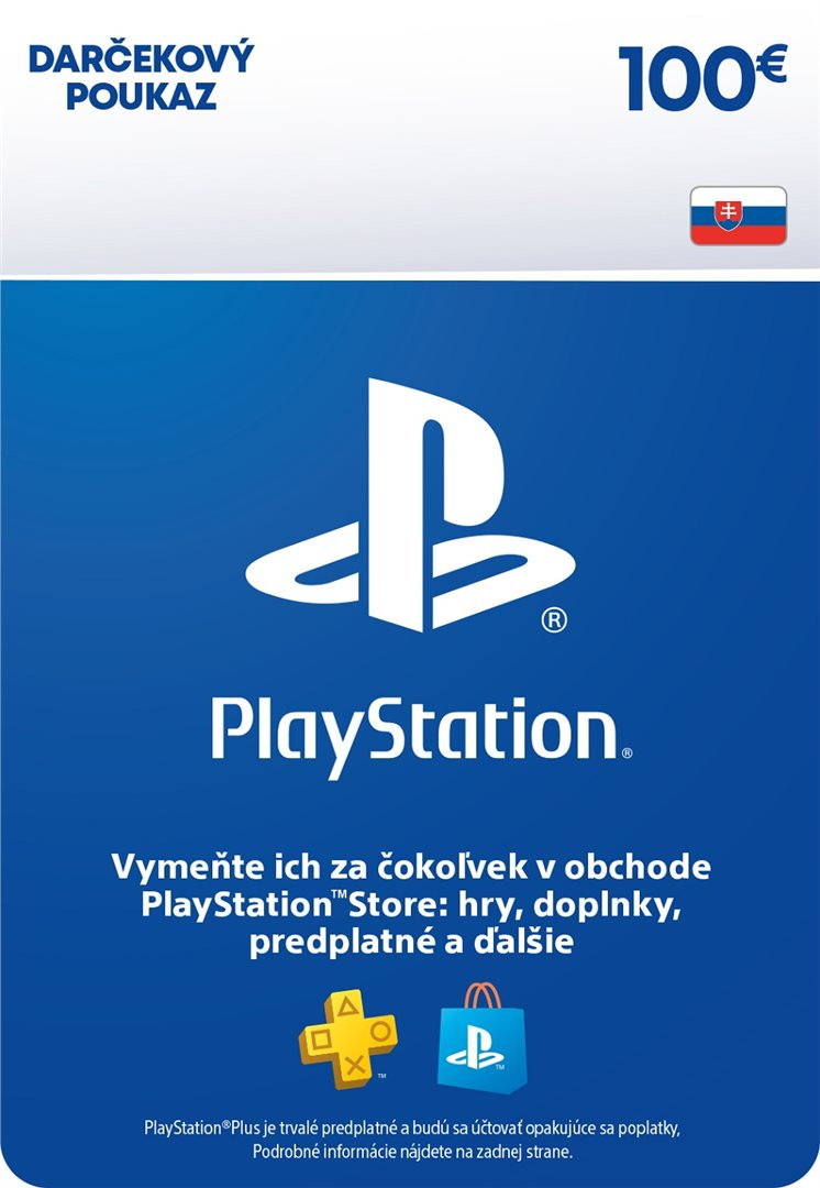 PlayStation Store predplatená karta 100€