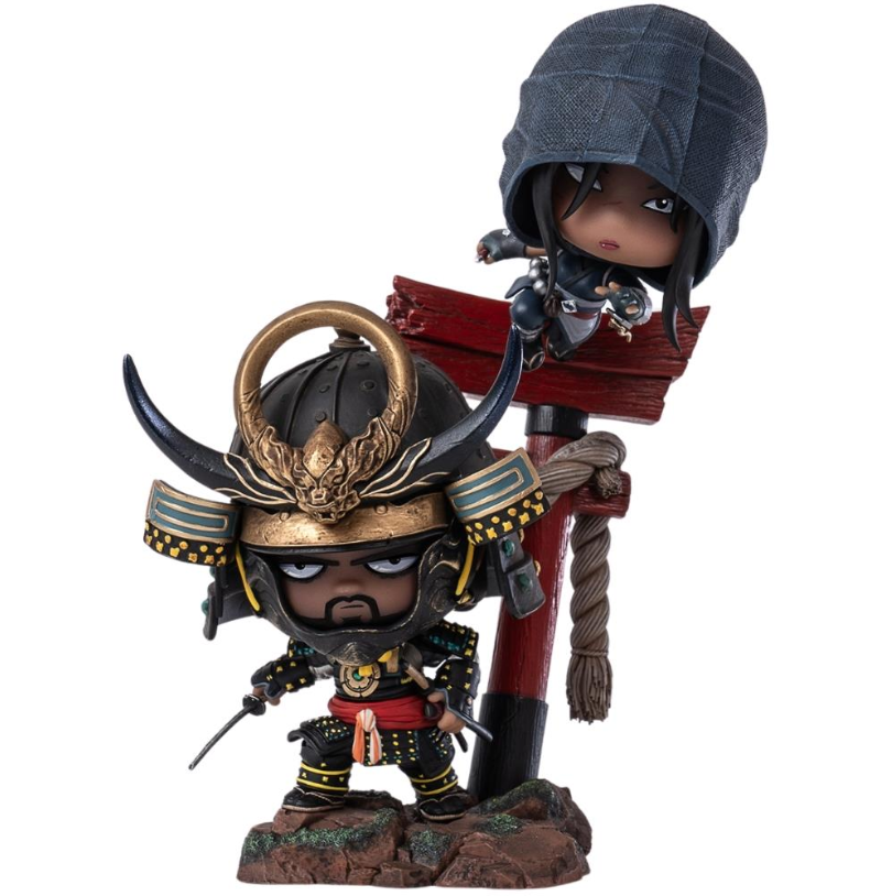 Assassins Creed Shadows Qlectors PVC socha Naoe and Yasuke 15 cm