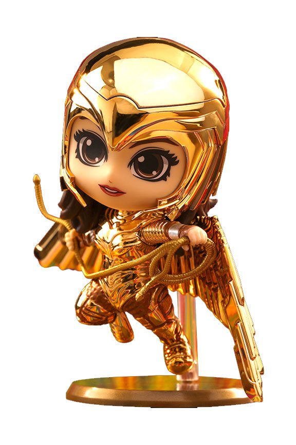 Wonder Woman 1984 Cosbaby (S) mini figúrka Golden Armor Wonder Woman (Metallic Gold Version) 10 cm