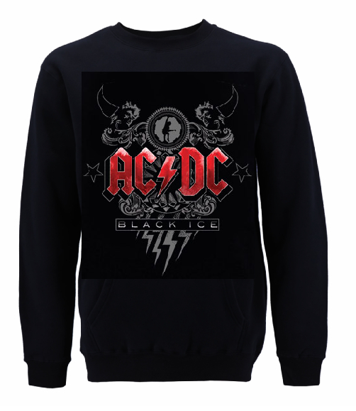 AC/DC Hoodie Black Ice M