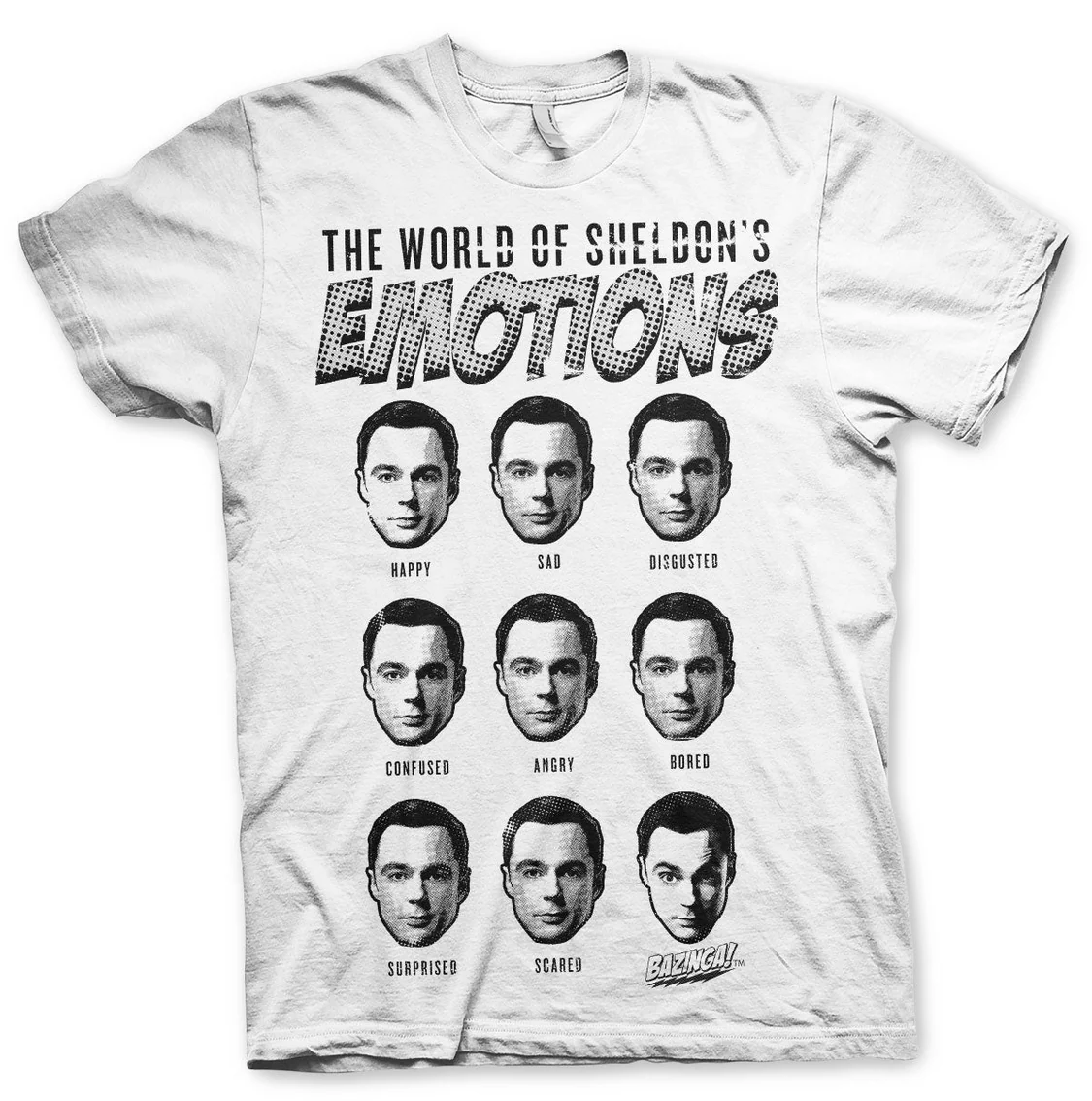 Big Bang Theory Sheldons Emotions (T-Shirt) S