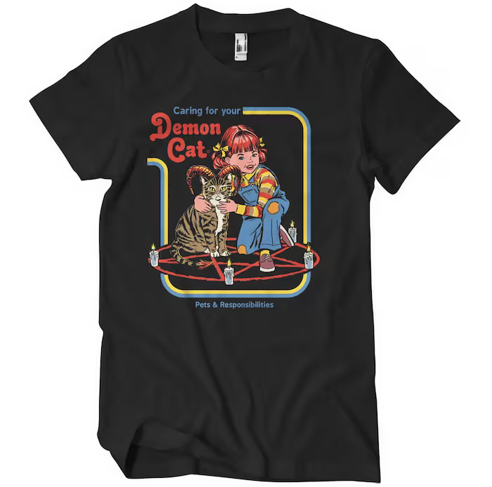 Caring For Your Demon Cat (T-Shirt) S