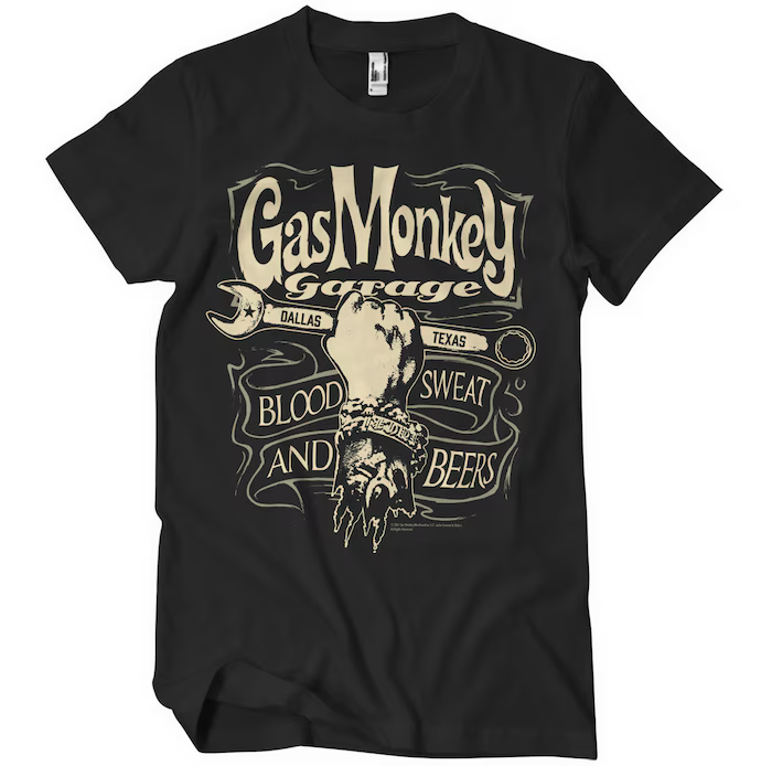 Gas Monkey Garage Wrench Label (T-Shirt) XXL