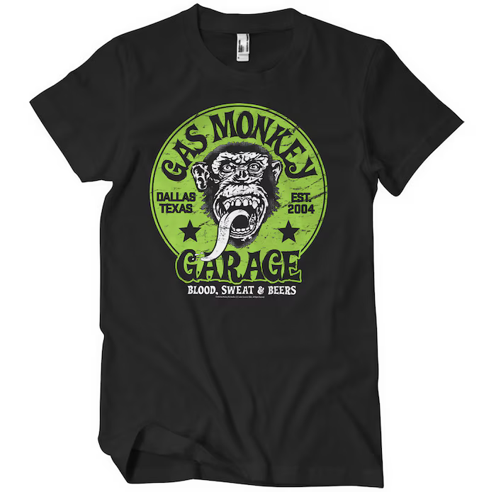 Gas Monkey Garage Green Logo (T-Shirt) S