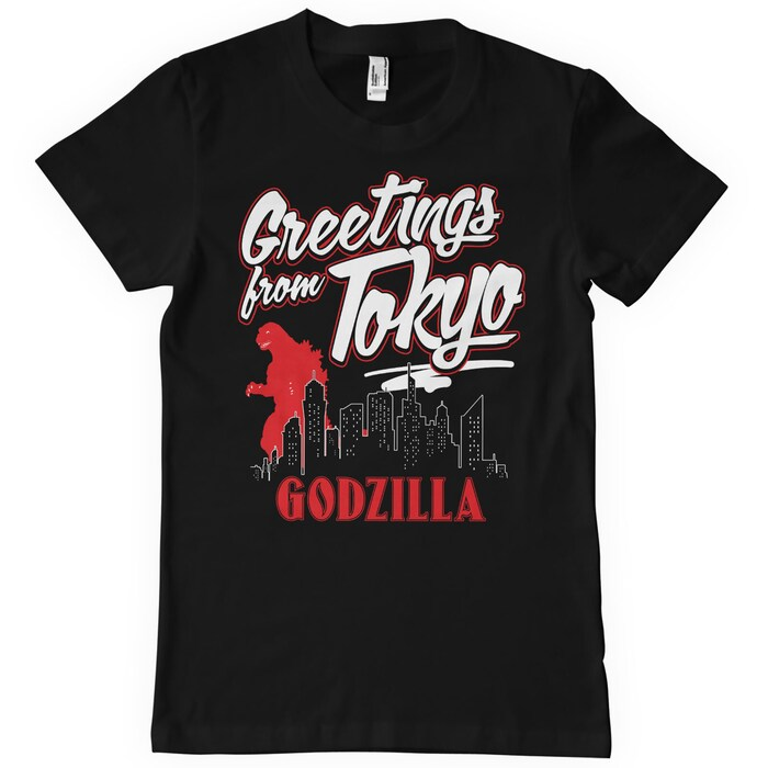 Godzilla Greetings From Tokyo (T-Shirt) S