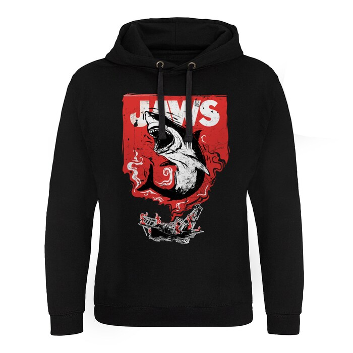 Jaws Hoodie Shark Smoke M