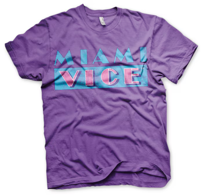 Miami Vice Distressed Logo (T-Shirt) XXL