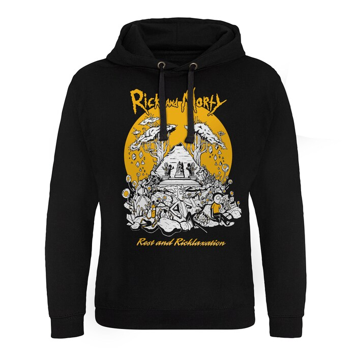 Rick And Morty Hoodie Rest And Ricklaxation XL