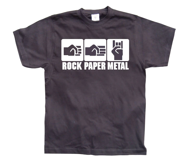 Rock Paper Metal (T-Shirt) S