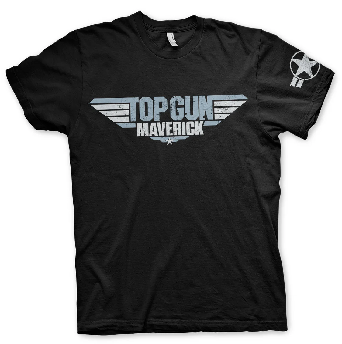 Top Gun Maverick Distressed Logo (T-Shirt) S