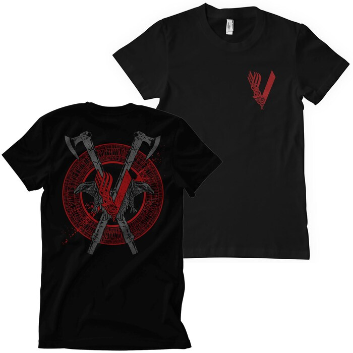 Vikings Raven and Axe (T-Shirt) S