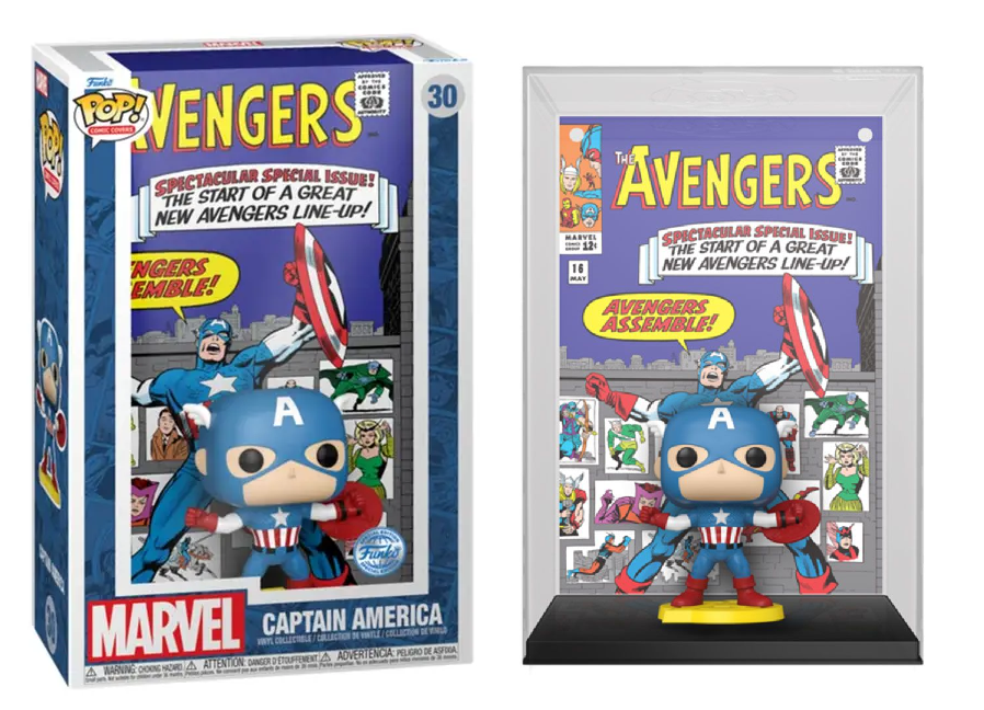 Funko Pop! Comics Cover Captain America Marvel Special Edition POP-0030