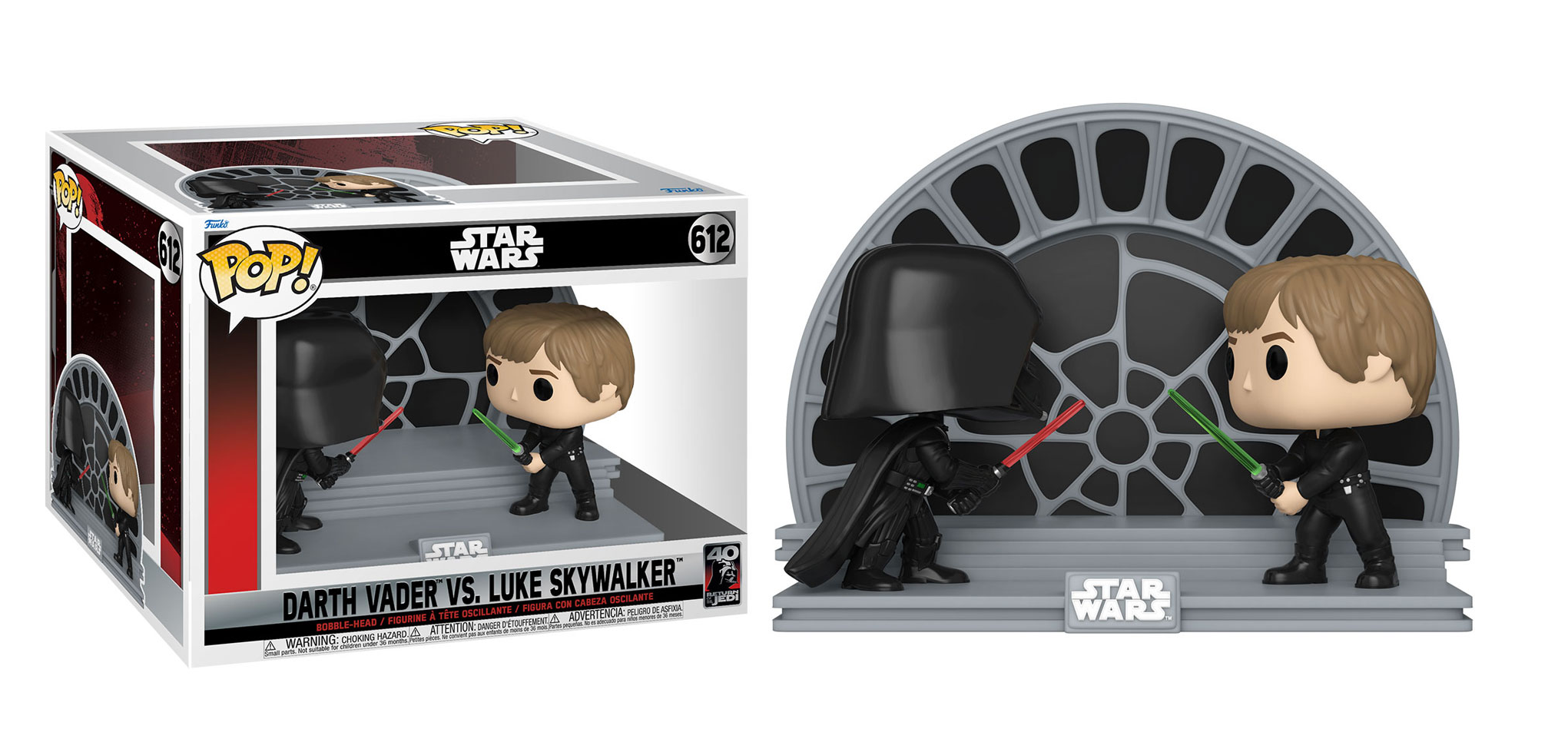 Funko POP! Star Wars Darth Vader vs. Luke Skywalker Moment 612