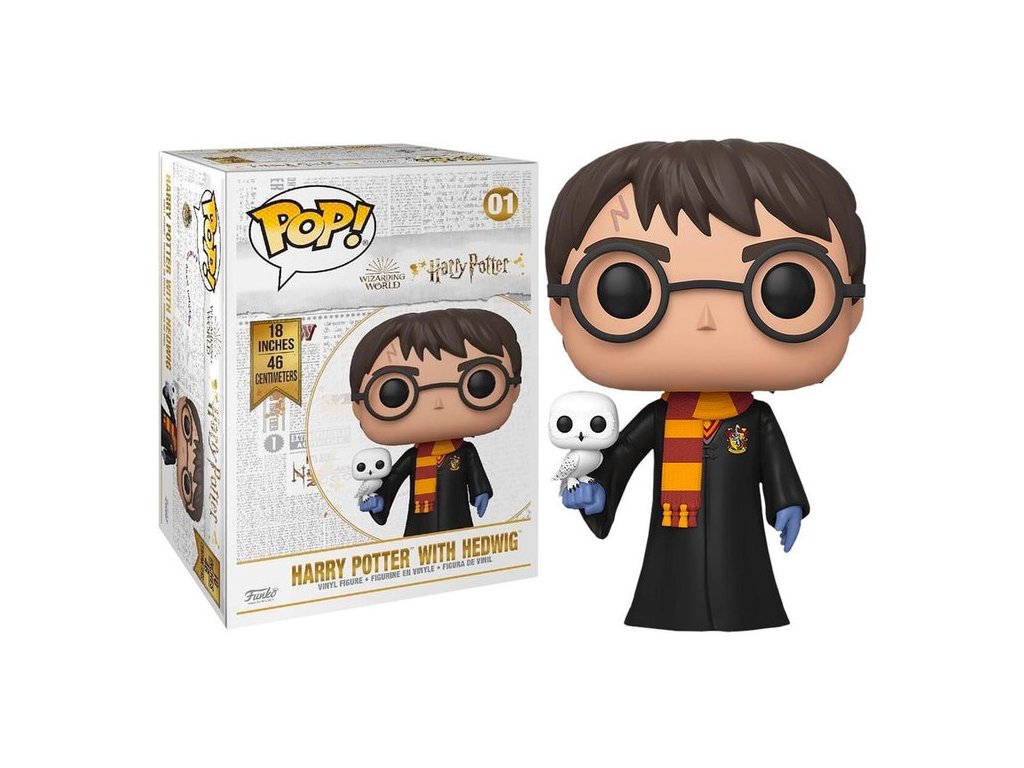 Funko POP! Harry Potter Harry Potter with Hedwig Super Sized Movies