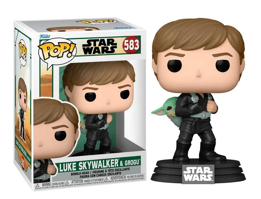 Funko POP! Star Wars The Book of Boba Fett Luke Skywalker and Grogu Star Wars 583
