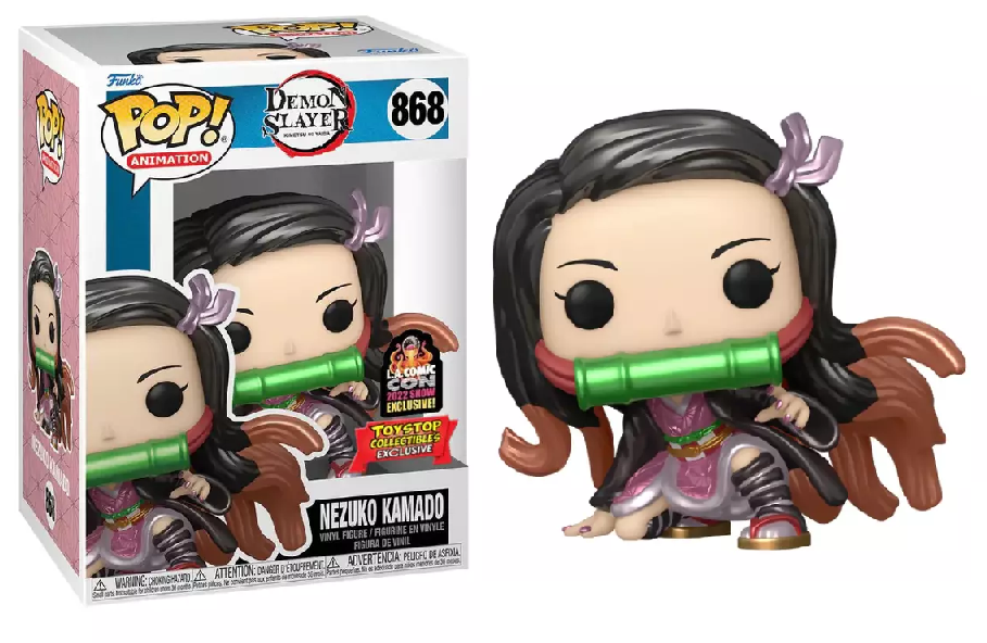 Pop! Animation - Demon Slayer - Nezuko Kamado (L.A. Comic Con 2022 Show Exclusive, Toystop Collectibles Exclusive)