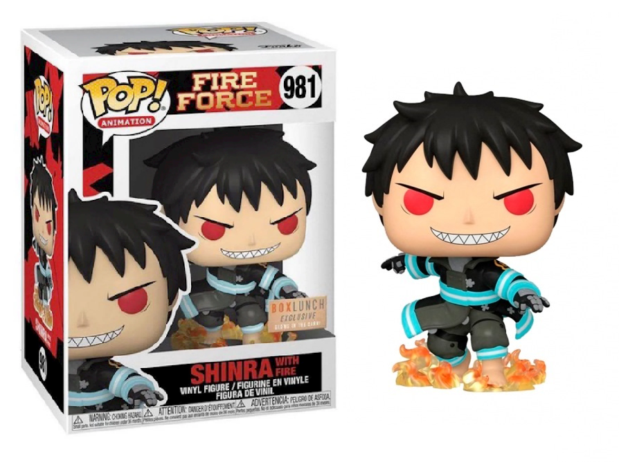 Pop! Animation - Fire Force - Shinra with Fire (GITD, Box Lunch Exclusive)