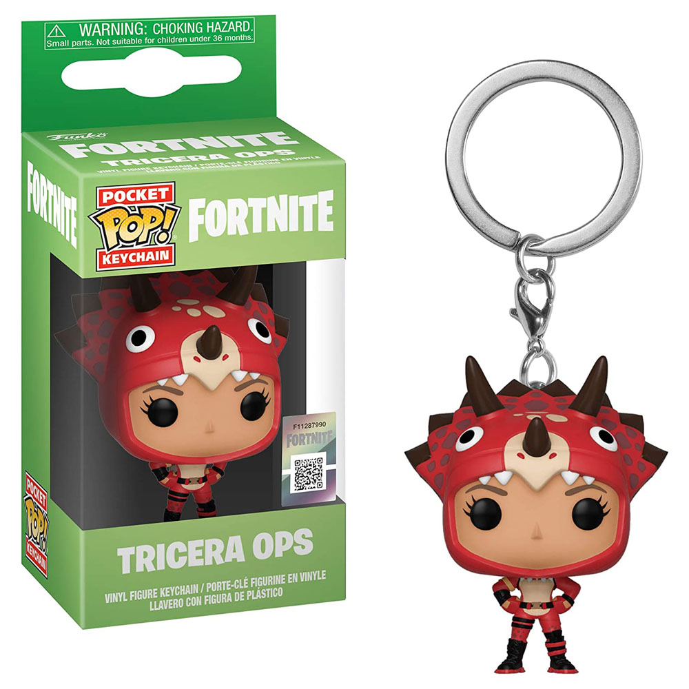 Fortnite Prívesok na kľúče Funko POP Keychain S2 Tricera Ops