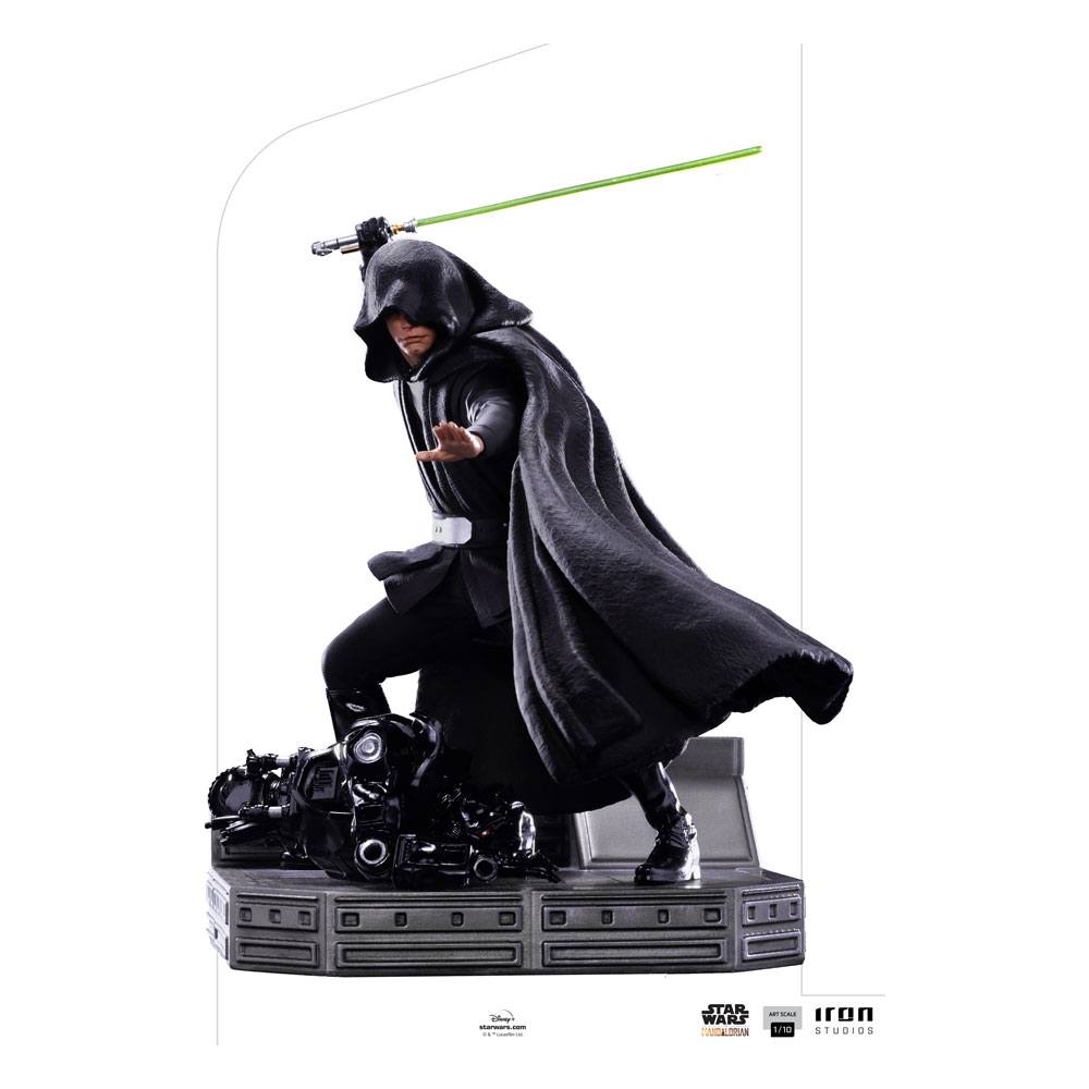 Star Wars The Mandalorian BDS Art Scale socha 1/10 Luke Skywalker Combat Version 24 cm