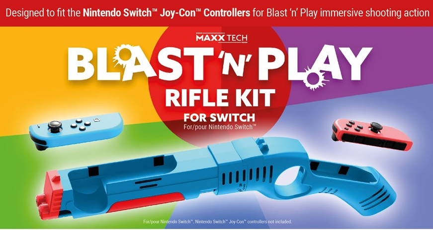 Blast 'n' Play Rifle Kit Nintendo Switch