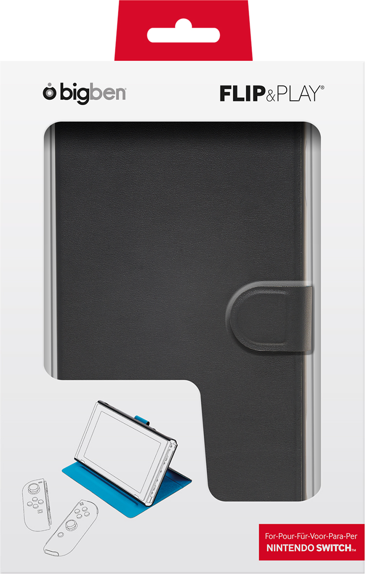 BIGBEN NINTENDO SWITCH CASE FLIP AND PLAY BLACK