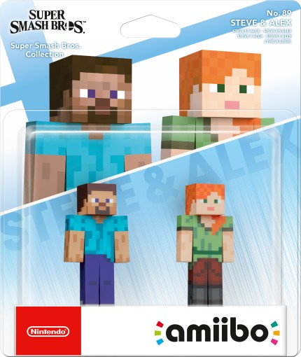 NINTENDO amiibo Smash Steve &amp; Alex 2-Pack