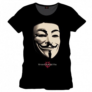 V For Vendetta - Mask (T-Shirt) M