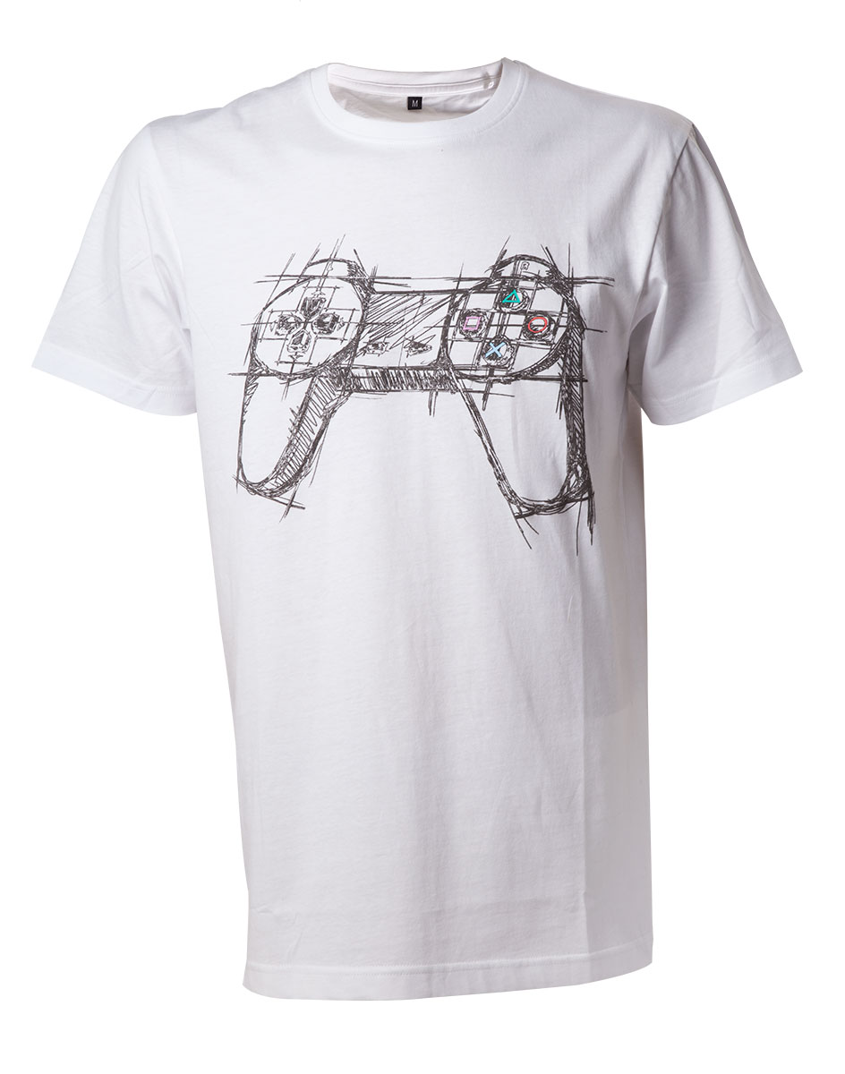 Playstation - White Controller (T-Shirt) XL