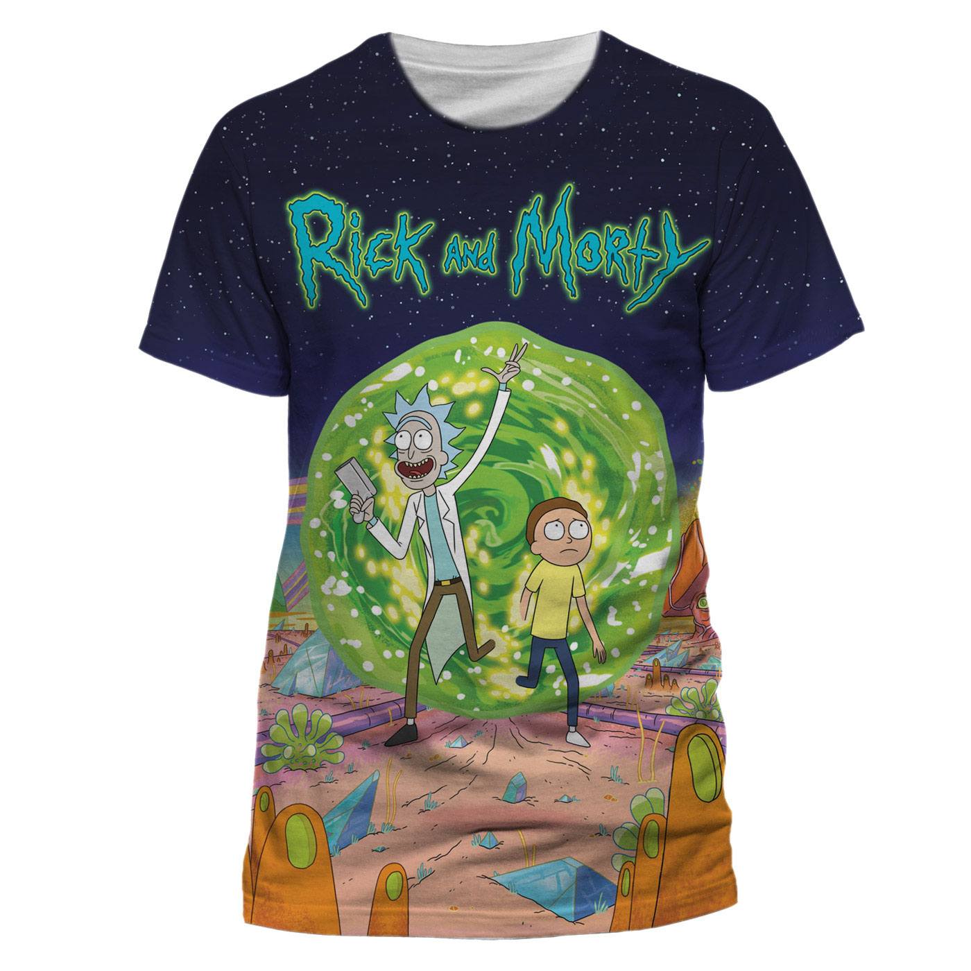 Rick and Morty - Jumbo Portal (T-Shirt) XL