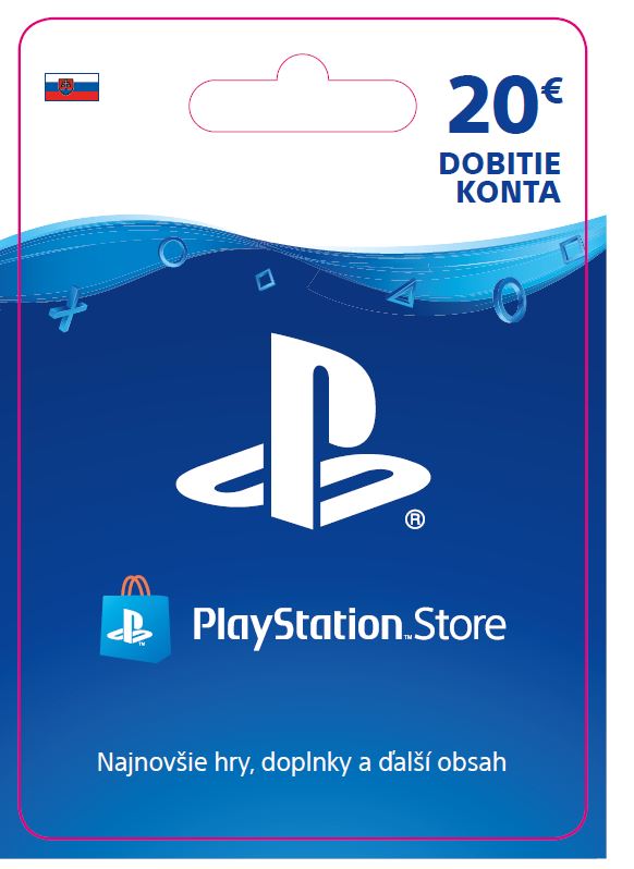 Sony PlayStation Store predplatená karta 20 EUR