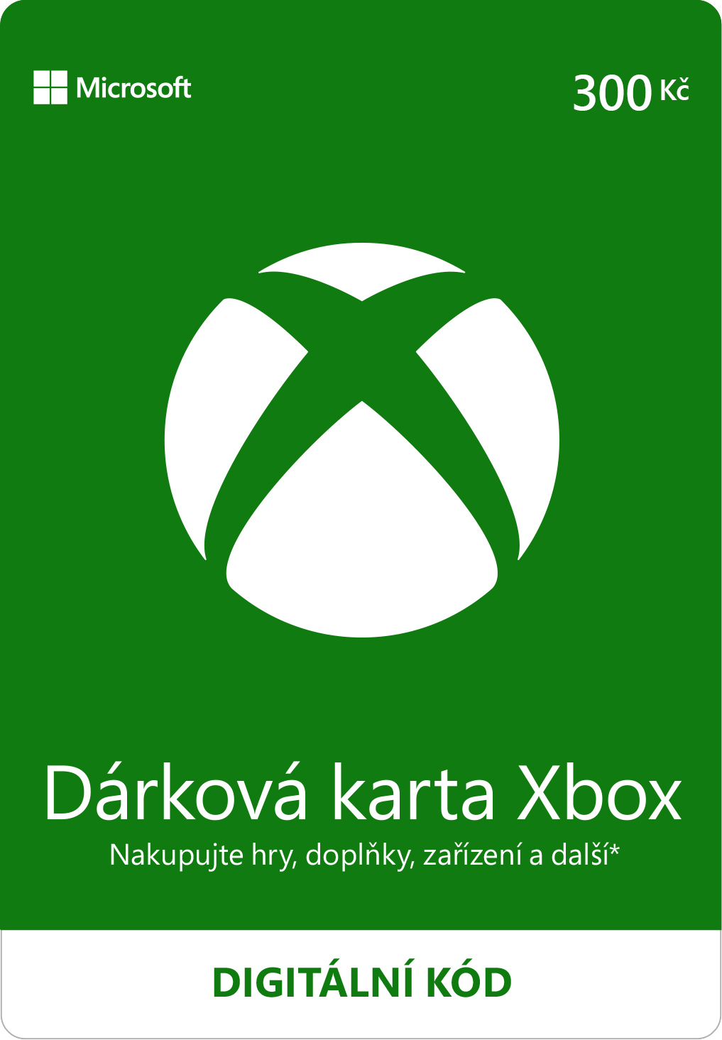 XBOX - Dárková karta Xbox 300 Kč (digitálny produkt)
