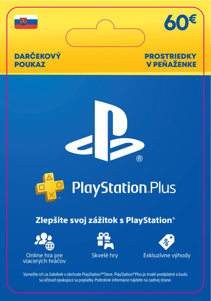 Sony Playstation Plus Essential 60 € SK